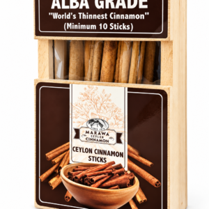 Cinnamon Tea Stirrers Gift Box | King of Cinnamon - Alba (10 Sticks)